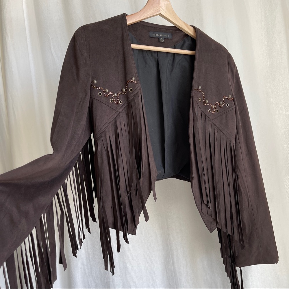 Fringe Cropped Jacket